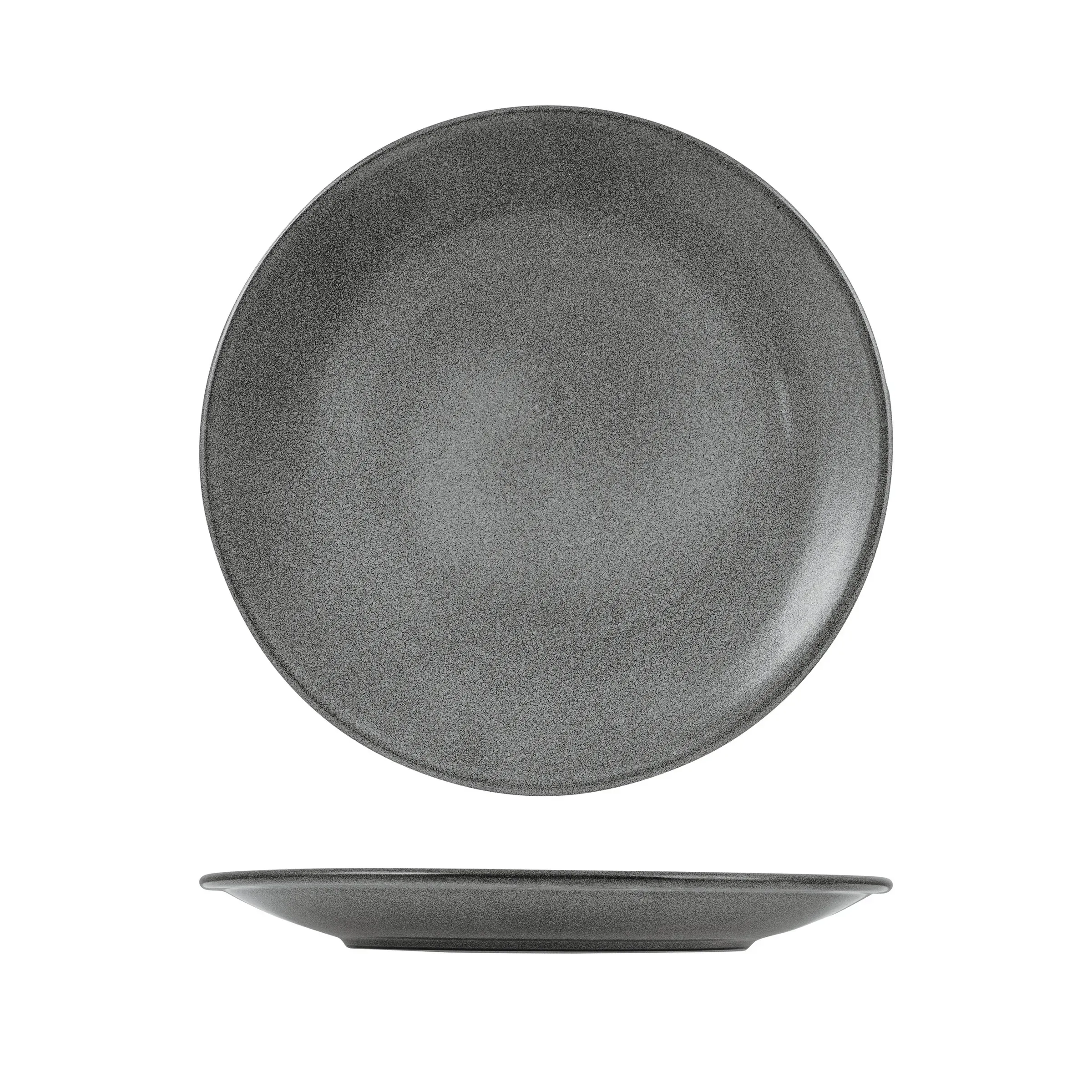 Zuma Round Coupe Plate-310mm Ø - Gravel