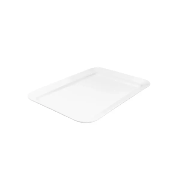 Melamine Rectangular Platter Wide Rim White 450 X 300mm