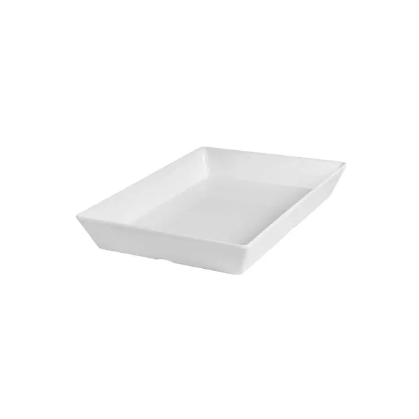 Melamine Rectangular Deep Dish White 350 X 250 X50mm