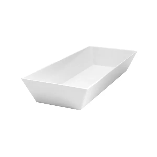 Melamine Rectangular Deep Dish White 500 X200 X70mm