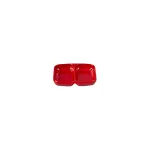 Divided Dish Melamine Red — 85x70mm