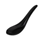 Chinese Spoon Melamine Black — 150mm
