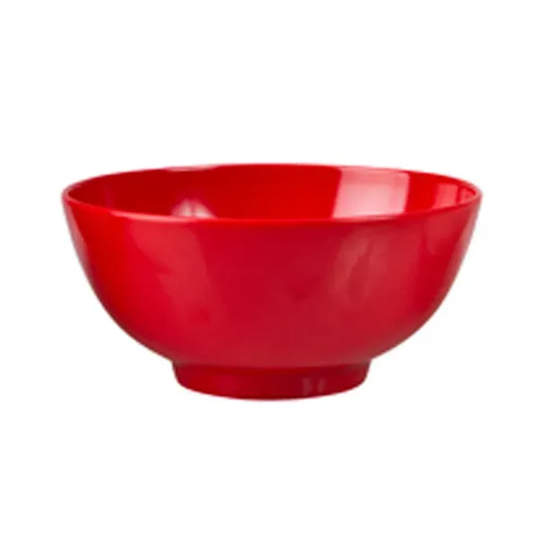 Noodle Bowl Red Melamine — 175mm