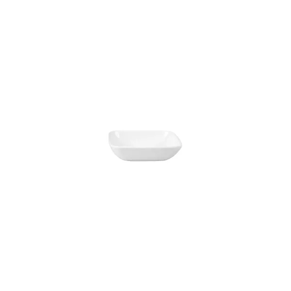Melamine Square Sauce Dish White 100 X 100mm