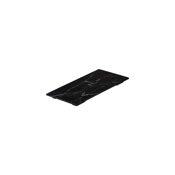 Rect Flat Platter-325x176mm - Black Marble