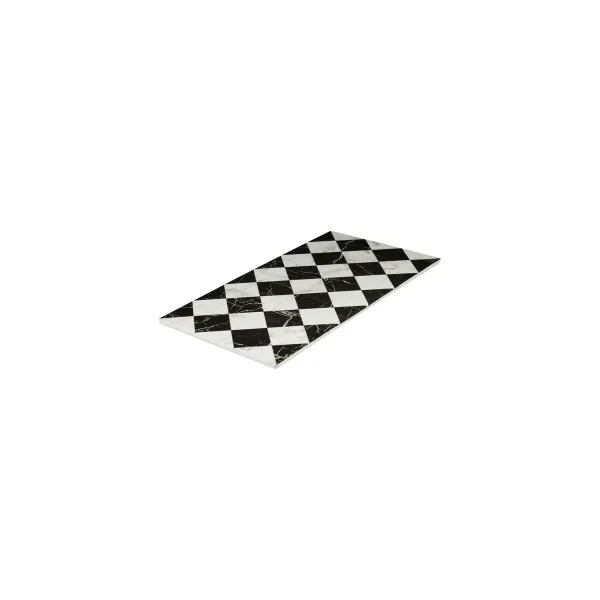 Rect Flat Platter-325x176mm - Checkered