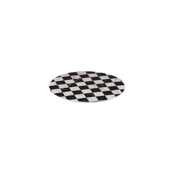 Round Flat Platter-330mm Ø - Checkered