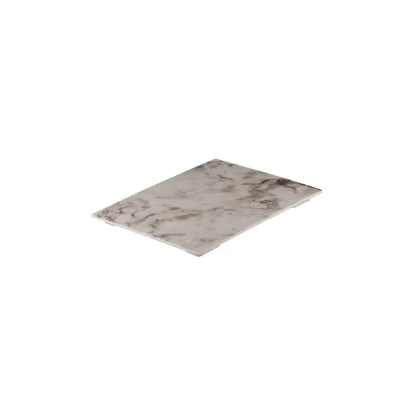 Rect Flat Platter-325x265mm - White Marble