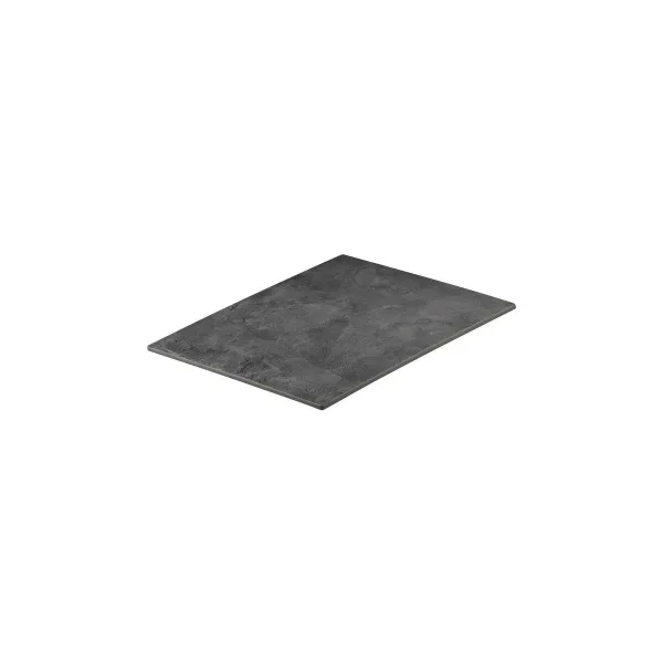 Rect Flat Platter-325x265mm - Dark Concrete