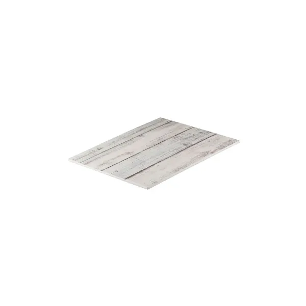 Rect Flat Platter-325x265mm - Whitewash