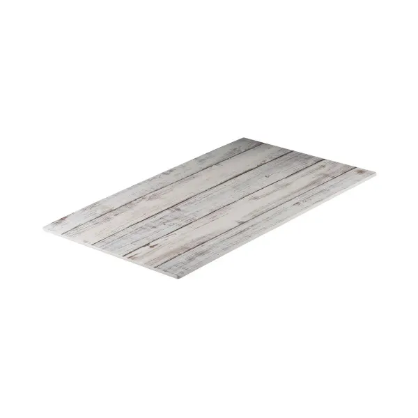 Rect Flat Platter-530x325mm - Whitewash