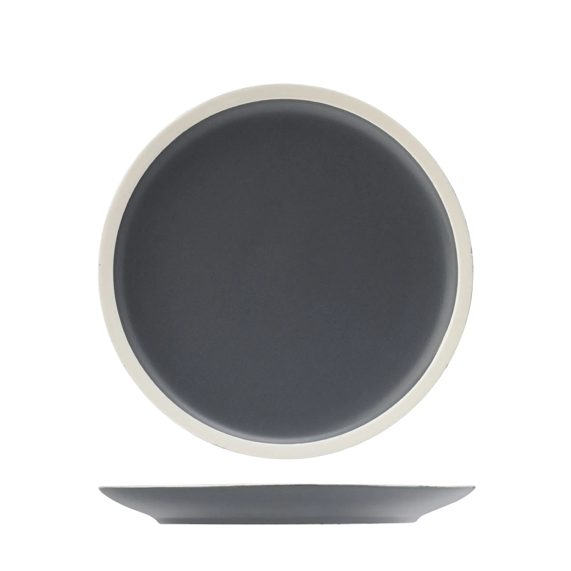 Round Plate - 240mm - Charcoal