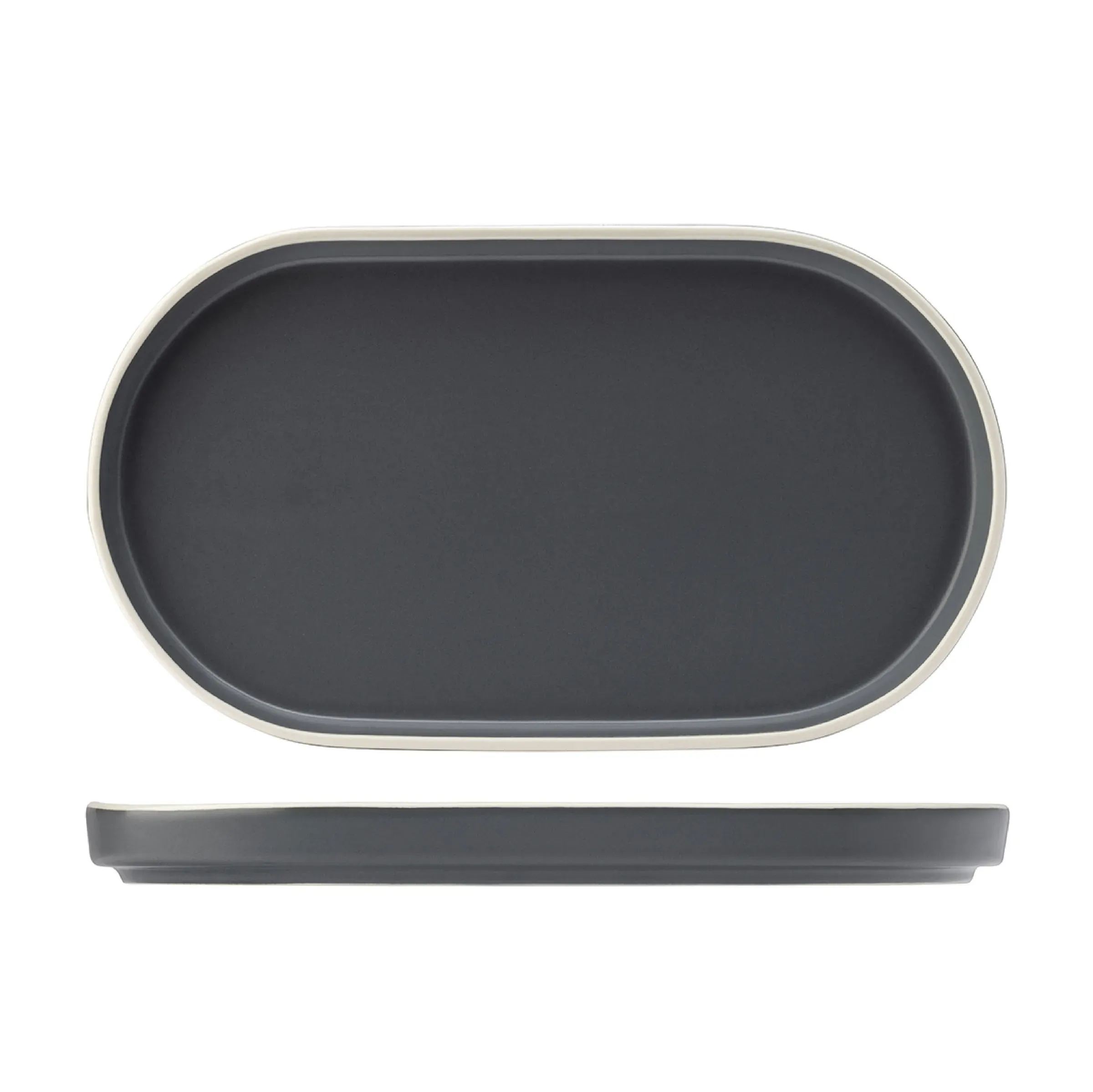 Oval Platter - 310mm X 175mm - Charcoal