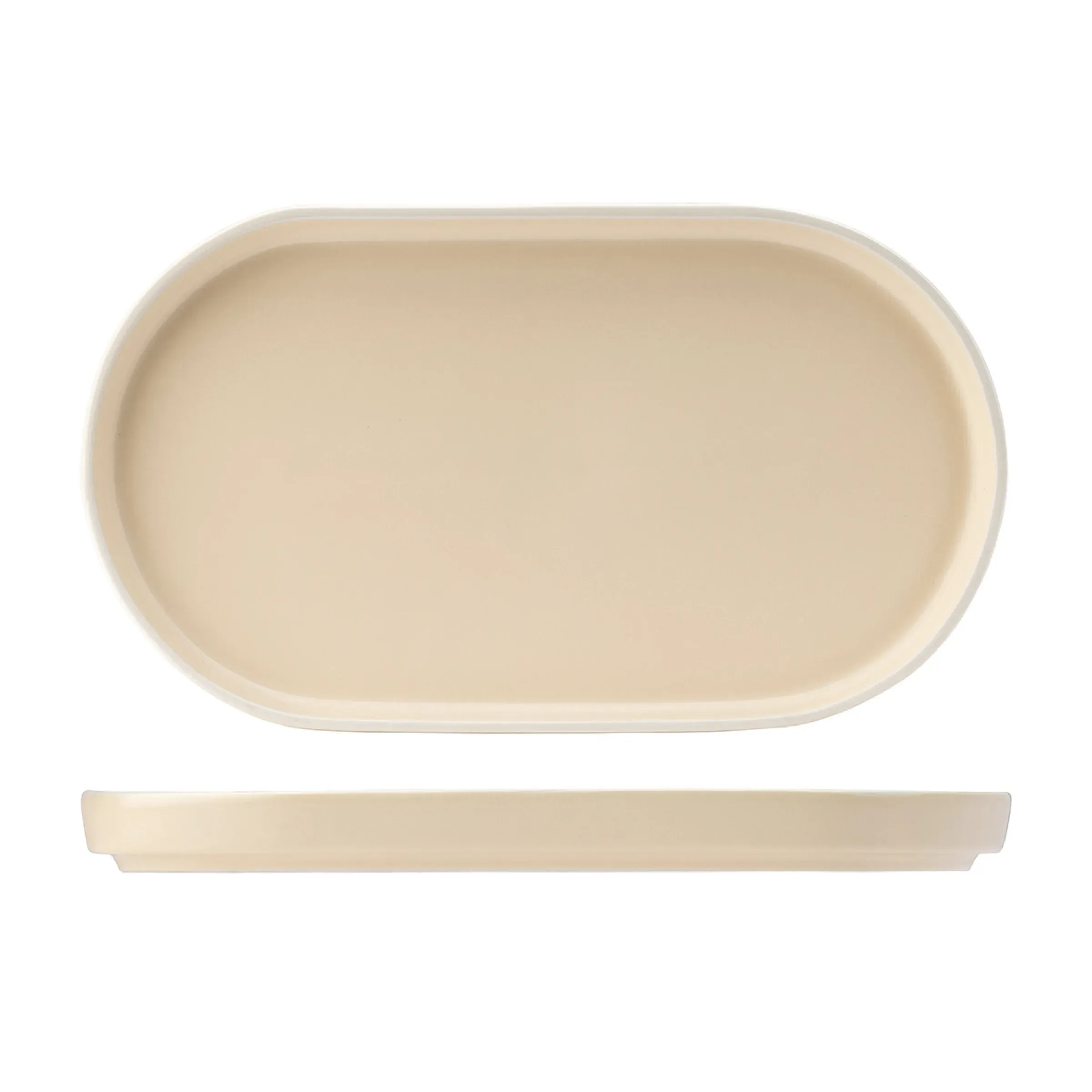 Oval Platter - 310mm X 175mm - Vanilla