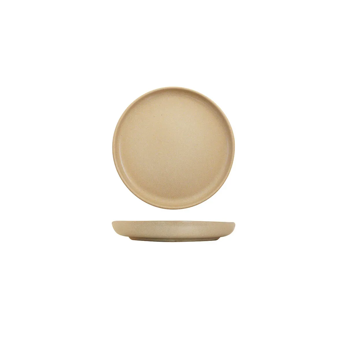 Walled Round Plate - 175mm Ø - Taupe