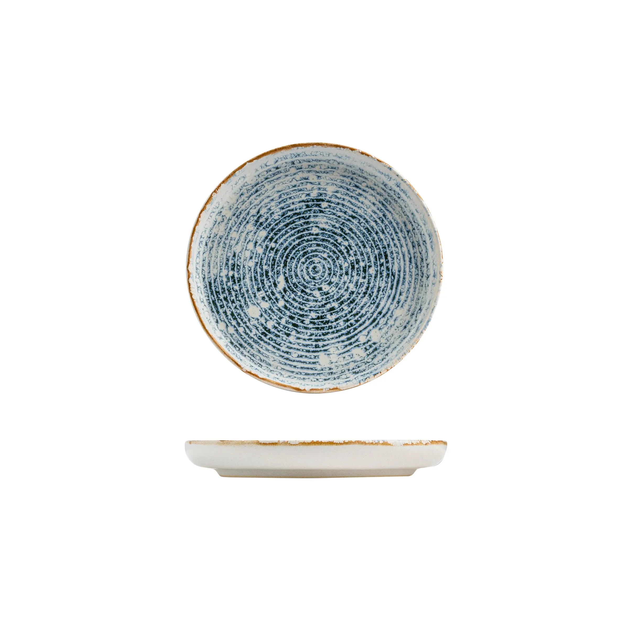 Walled Round Plate - 175mm Ø - Ripple