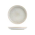 Walled Round Plate - 280mm Ø - Limestone