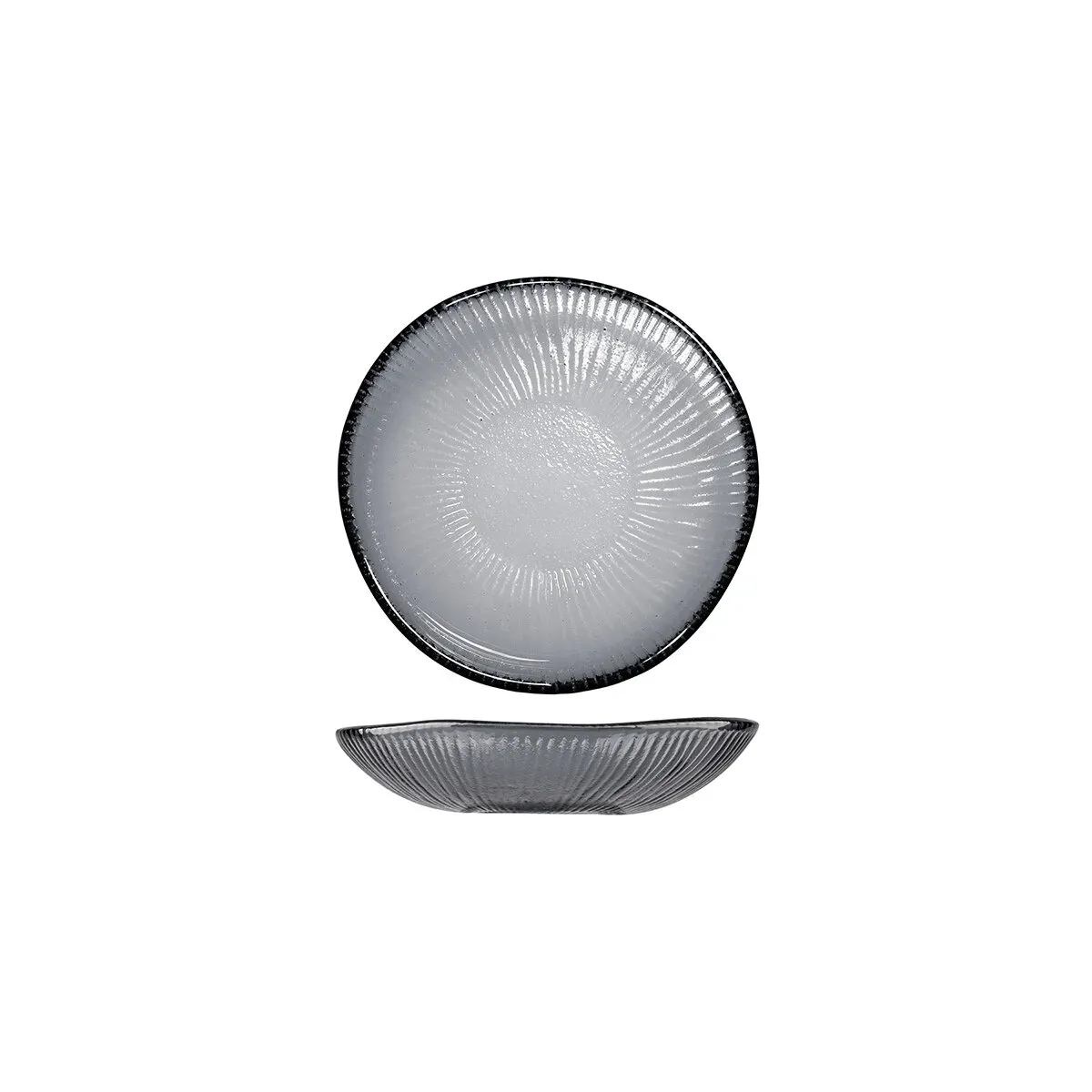 Bowl Glass Bamboo — 170mm