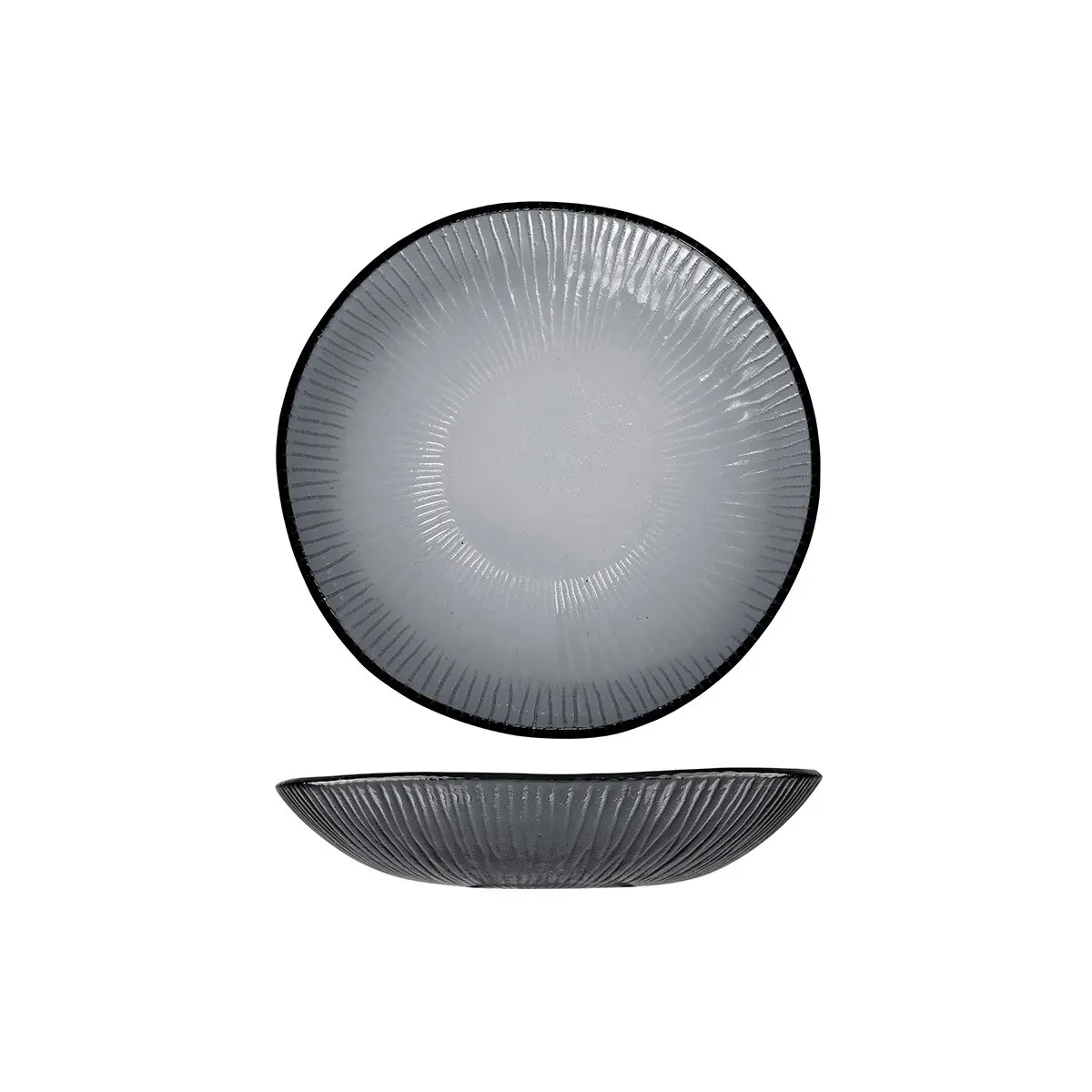 Bowl Glass Bamboo — 215mm