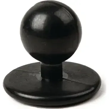Whites Stud Buttons Black (pack 12)