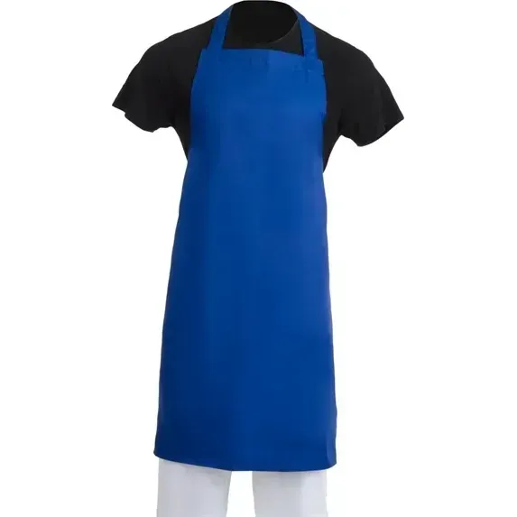 Edlp - Whites Bib Apron Polycotton Blue