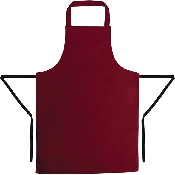 Whites Bib Apron Polycotton Burgundy