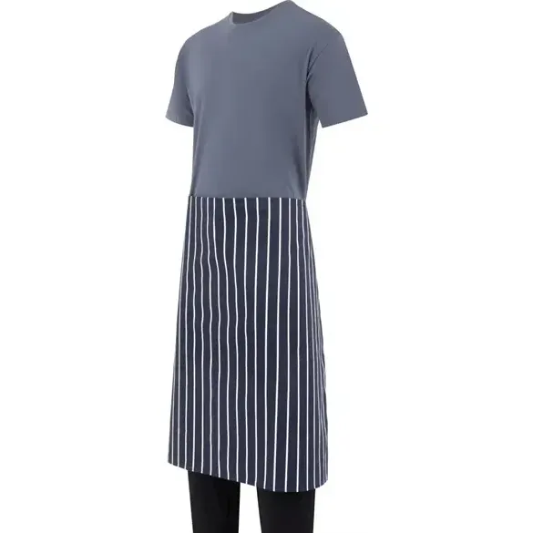 Whites Bistro Apron Blue/White Butchers Stripe