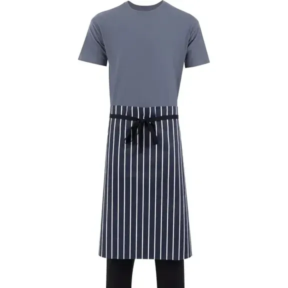 Whites Bistro Apron Blue/White Butchers Stripe