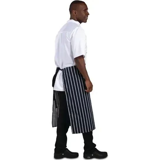 Whites Bistro Apron Blue/White Butchers Stripe