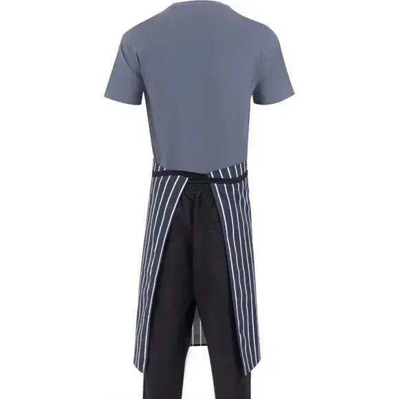 Whites Bistro Apron Blue/White Butchers Stripe