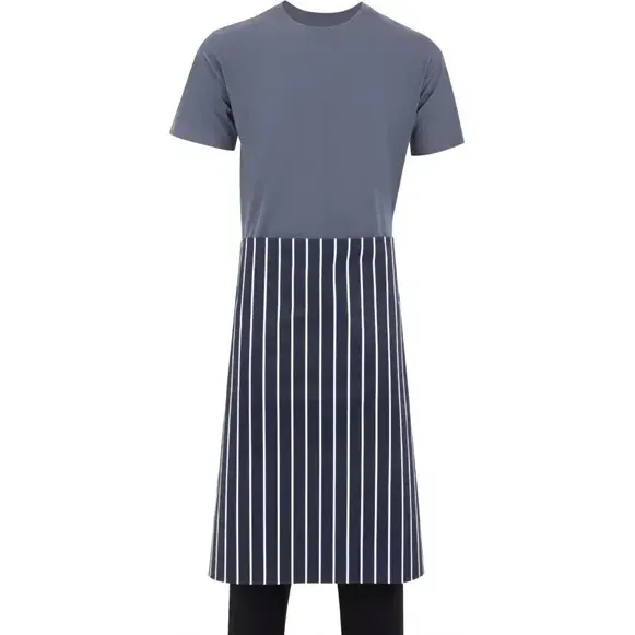 Whites Bistro Apron Blue/White Butchers Stripe