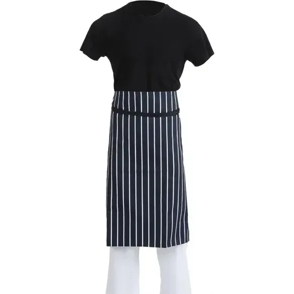 Whites Bistro Apron Blue/White Butchers Stripe
