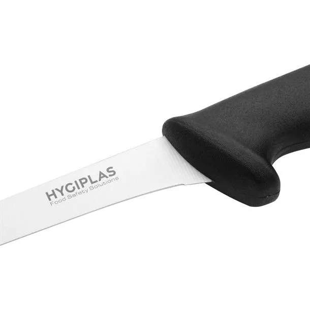 Hygiplas Boning Knife Stiff Blade Black - 5" view 3