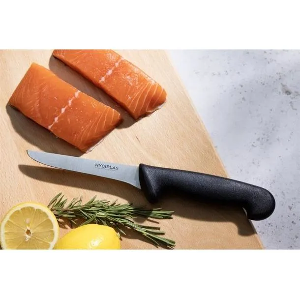 Hygiplas Boning Knife Stiff Blade Black - 5" view 6