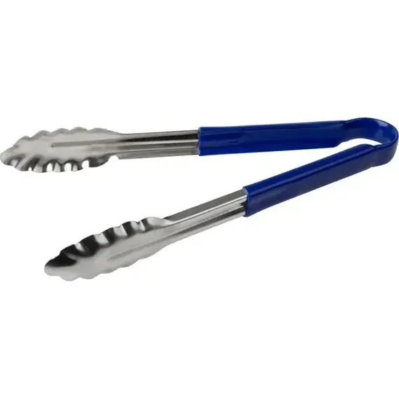 30cm Blue Handle Stainless Steel Utility Tong