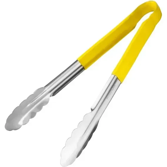 30cm Yellow Handle Stainless Steel Utility Tong