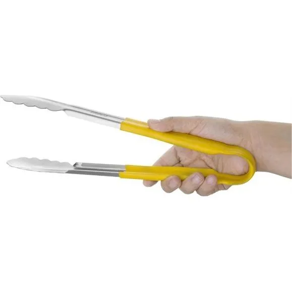 30cm Yellow Handle Stainless Steel Utility Tong view 2
