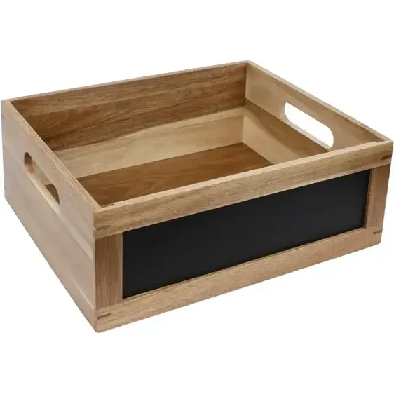 Bread Crate With Chalkboard 1/2 GN view 2