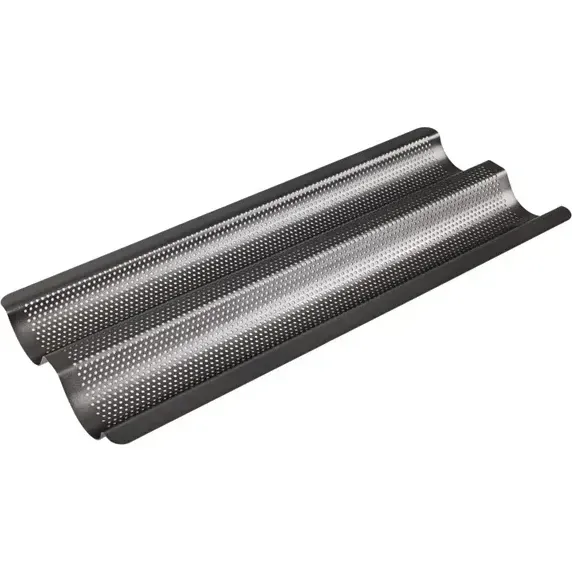 Masterclass Crusty Bake Non-Stick Perforated Baguette Tray 390  X 160  X  25mm view 5