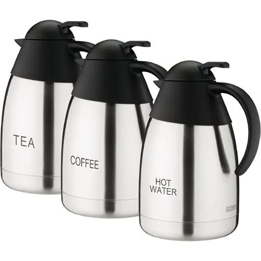 Olympia Vacuum Jug St/St Domed Lid - 1.5ltr 'hot Water'