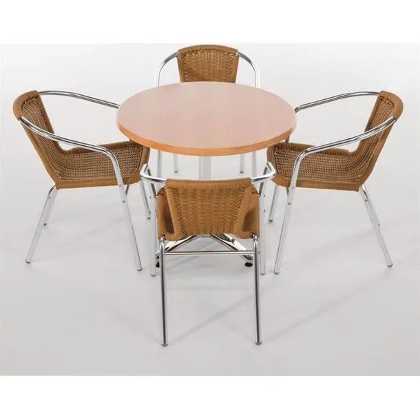 Bolero Aluminium 4 Leg Table Base view 8
