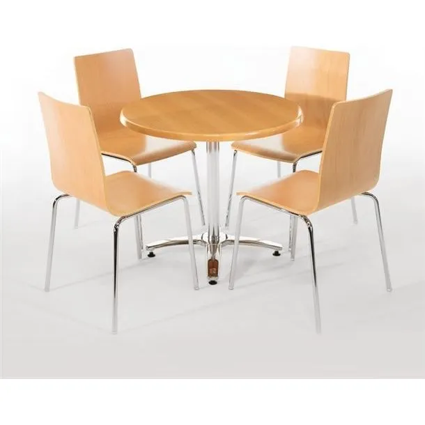 Bolero Aluminium 4 Leg Table Base view 6