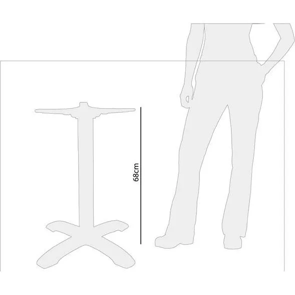 Bolero Aluminium 4 Leg Table Base