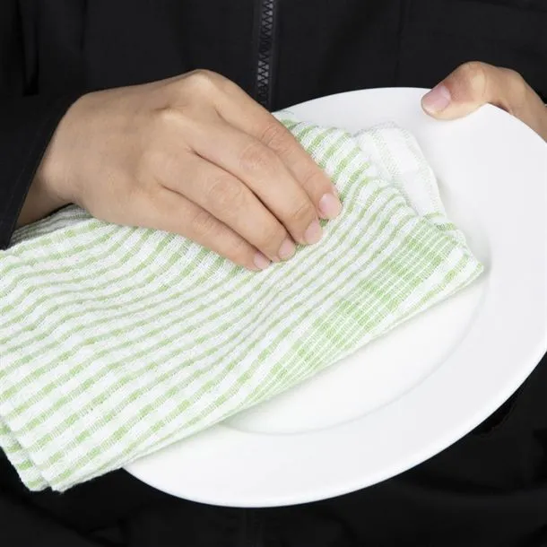Vogue Wonderdry Tea Towels Green - 760x510mm 30x20" (pack 10) view 4