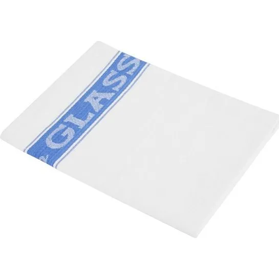 Vogue Blue Glass Cloth  -  Size: 510(l) X 760(w)mm | 55% Linen And 45% Cotton view 2