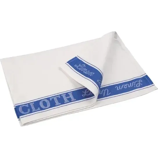 Vogue Blue Glass Cloth  -  Size: 510(l) X 760(w)mm | 55% Linen And 45% Cotton view 7