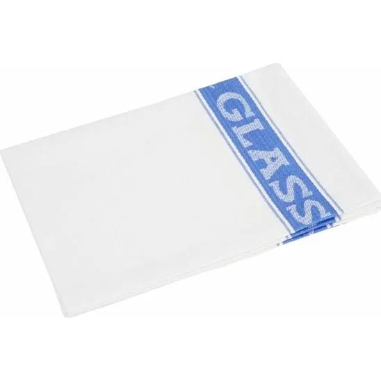 Vogue Blue Glass Cloth  -  Size: 510(l) X 760(w)mm | 55% Linen And 45% Cotton