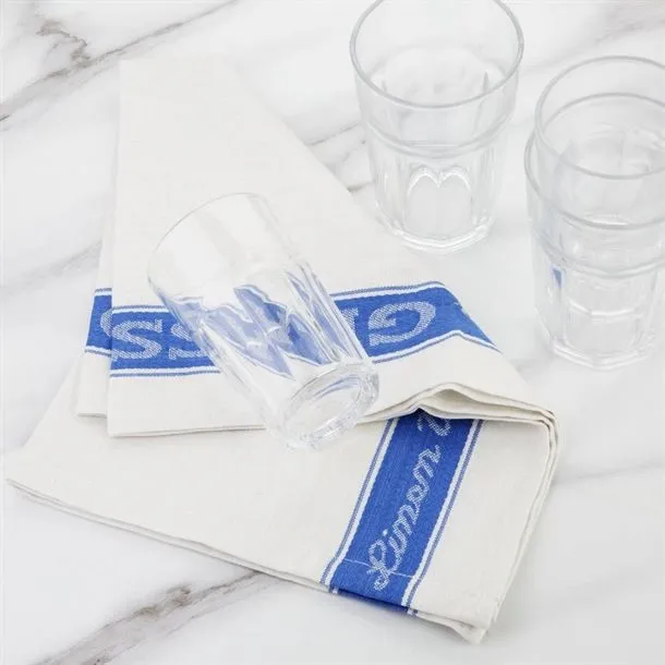 Vogue Blue Glass Cloth  -  Size: 510(l) X 760(w)mm | 55% Linen And 45% Cotton view 6