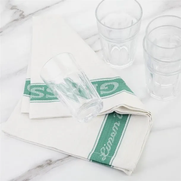 Vogue Glass Cloth Linen Union Green Border - 760x510mm 30x20" view 5