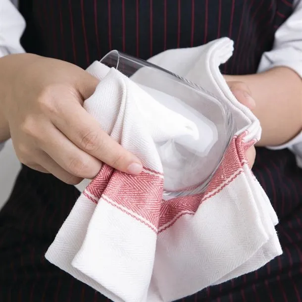 Vogue Tea Towel Red - 760x510mm 30x20" view 4